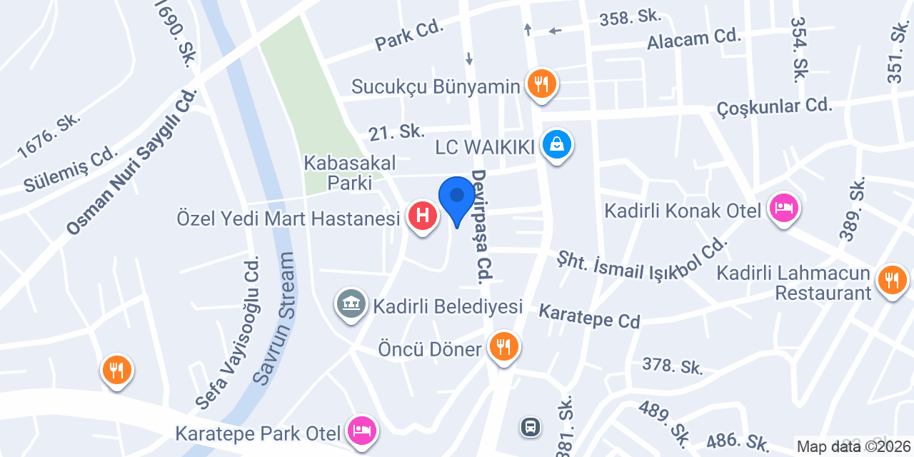 Savrun eczanesi konumu