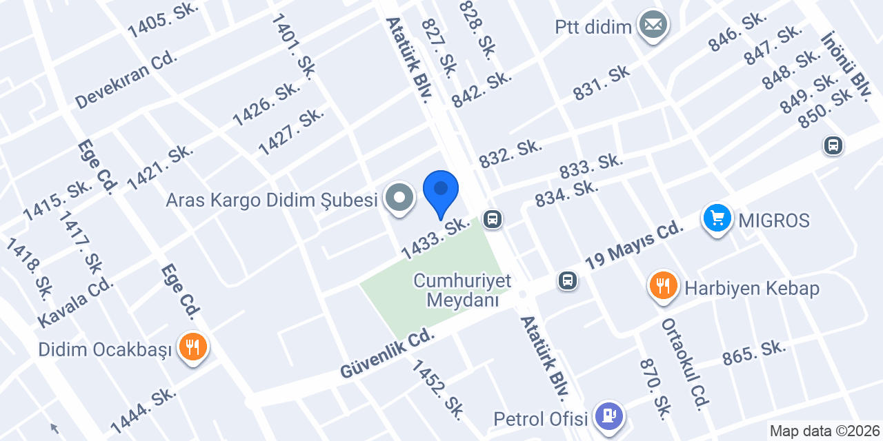 Yamaç Gayrimenkul konumu