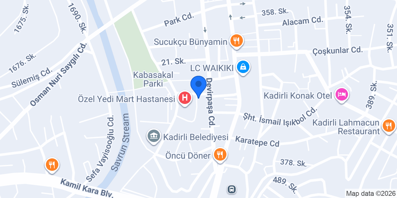 Semih Gül Eczanesi konumu