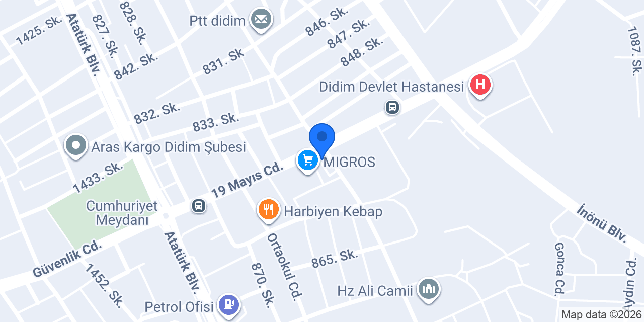 Didim Alo Taksi konumu