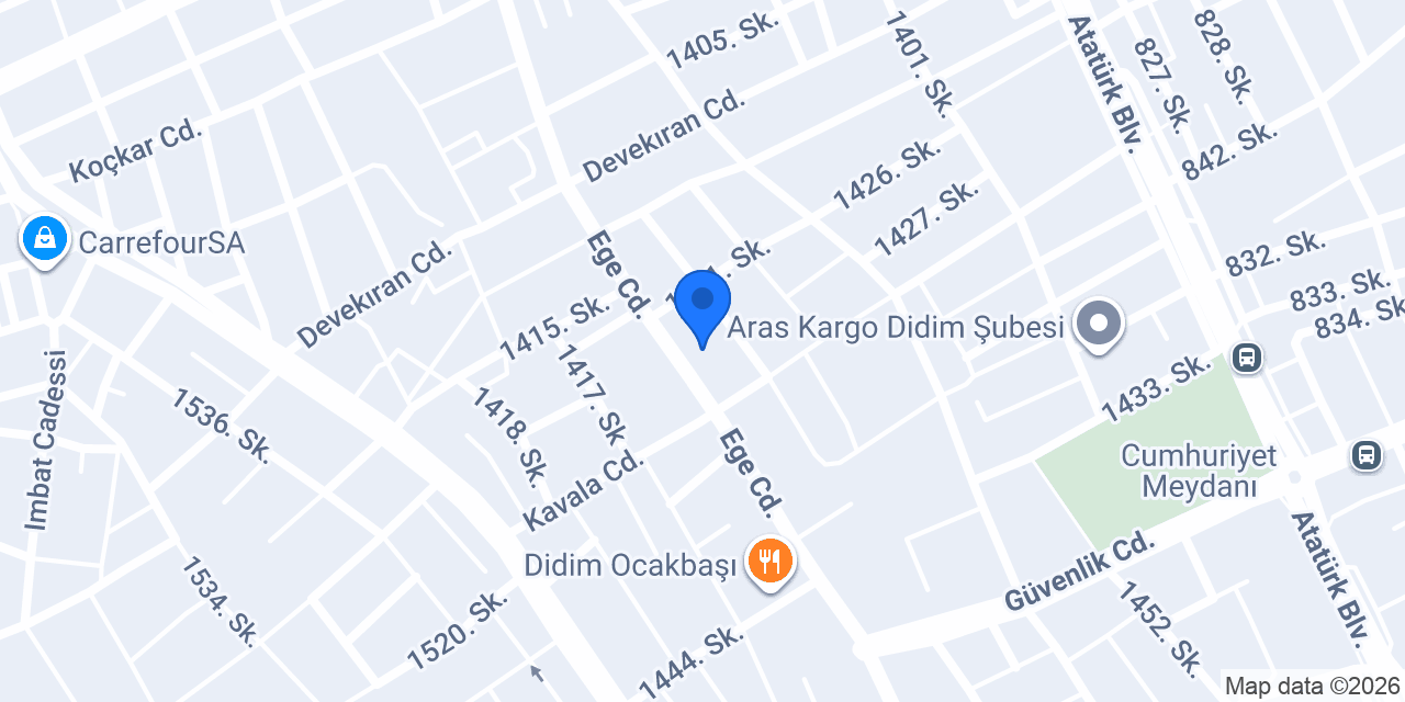 Emir Rent Araç Kiralama konumu