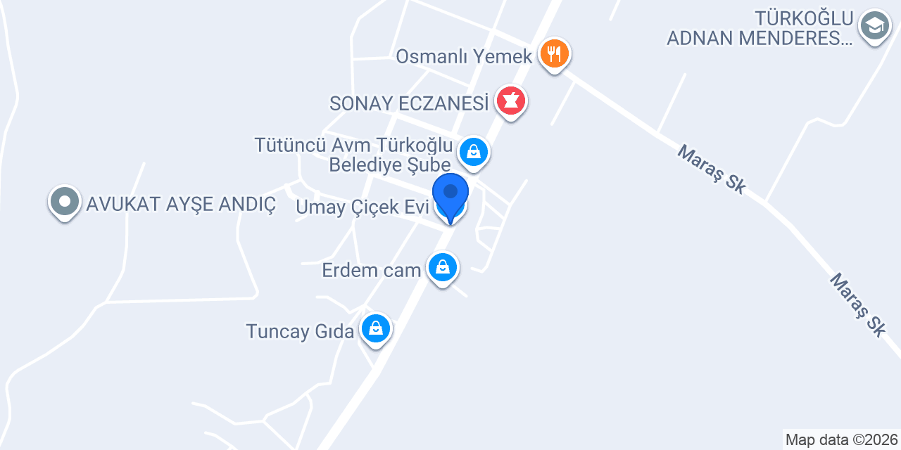 Umay Çiçek Evi konumu