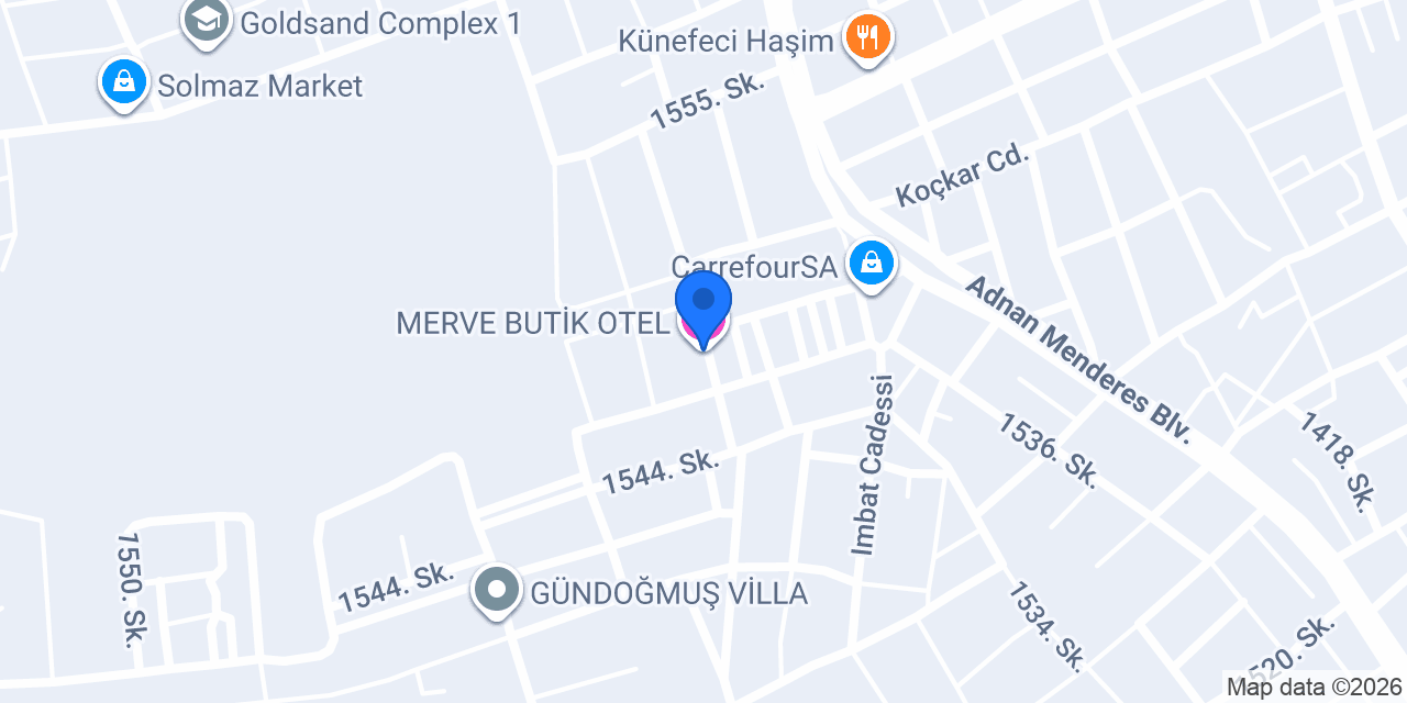 MERVE BUTİK OTEL konumu