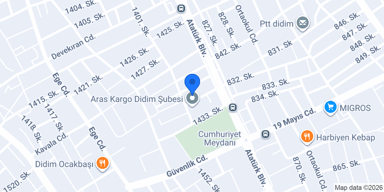 Didim 1. Noterliği konumu