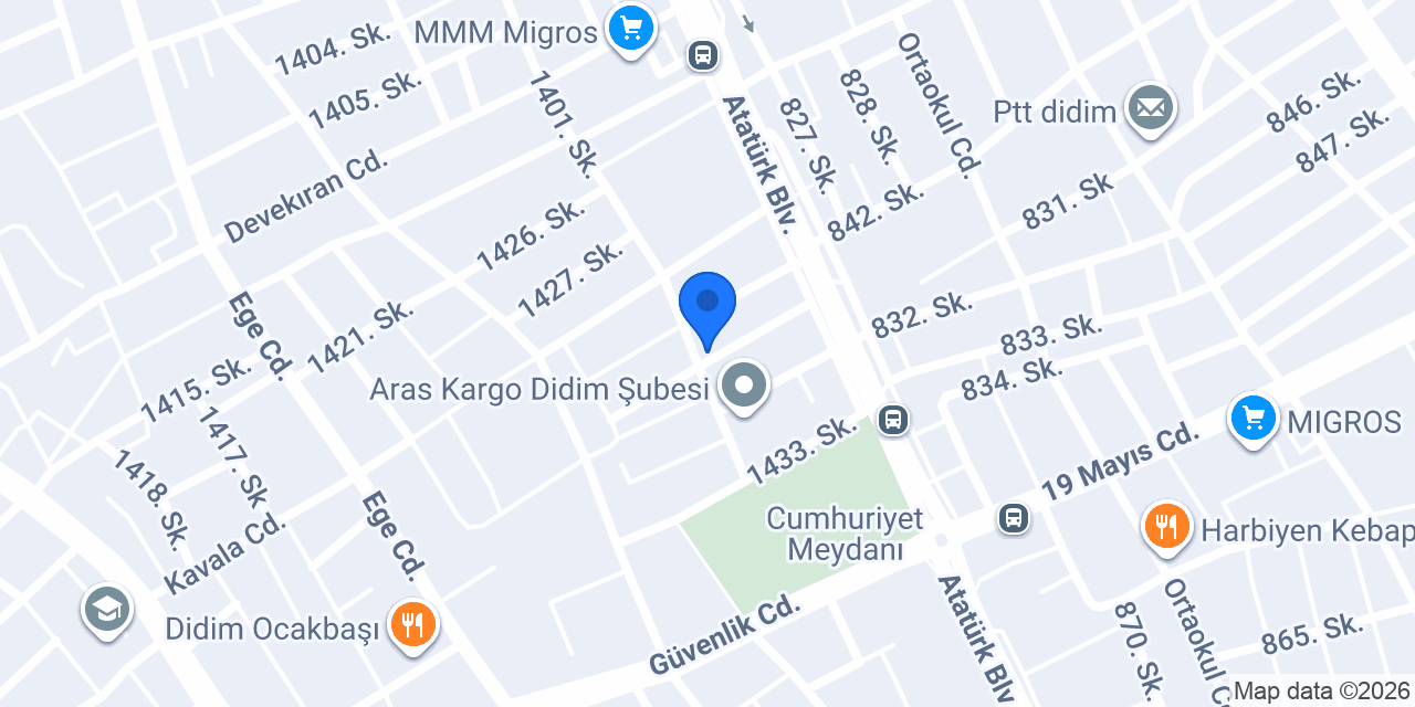 MEYDAN ELEKTRİK DİDİM konumu