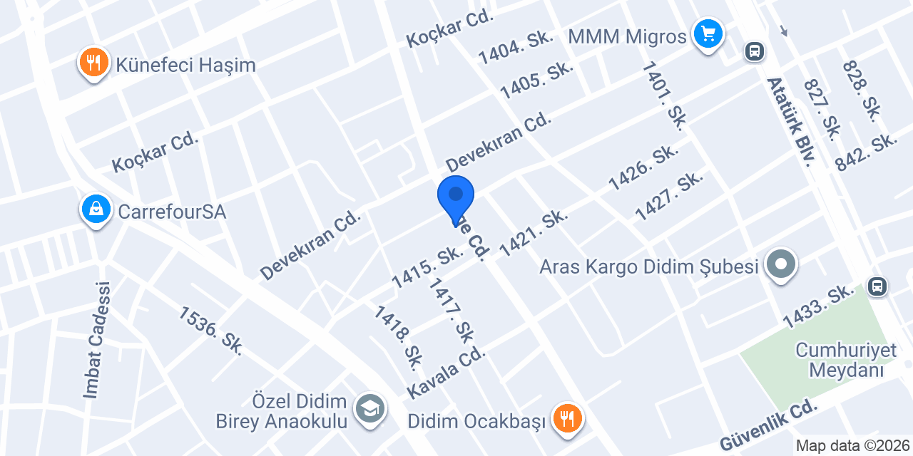 Pativet Veteriner Kliniği konumu