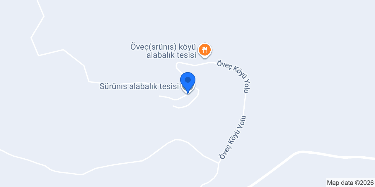 Sürünıs alabalık tesisi konumu