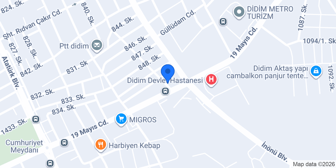 Didim Optik konumu