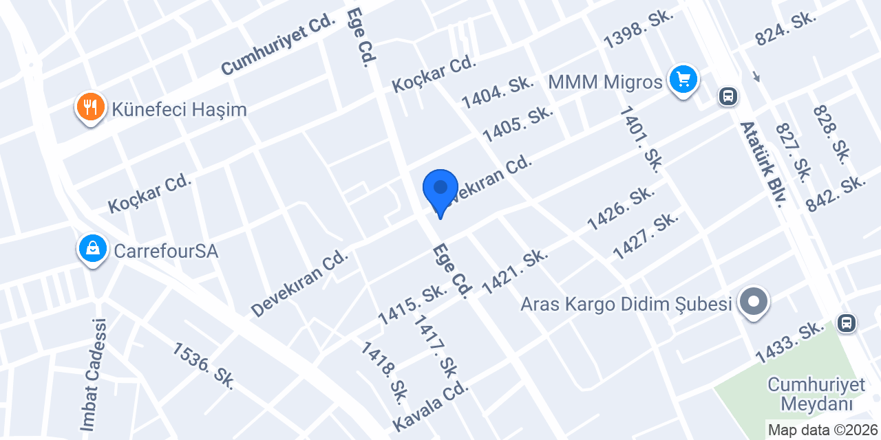Orfoz Deniz ekipmanları konumu