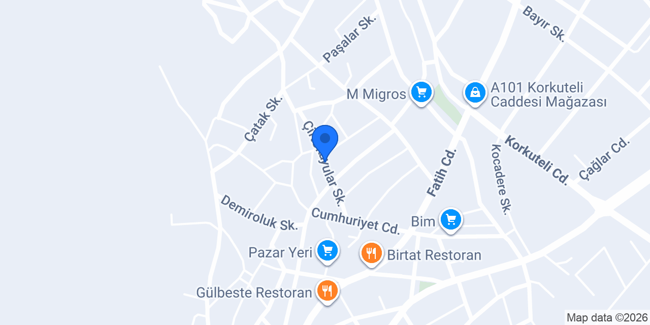 Günday Dondurma konumu