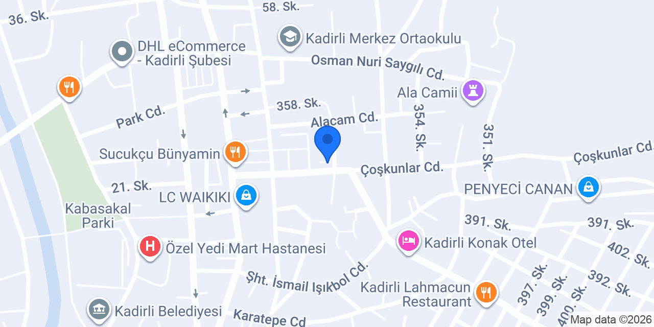 Avukat Ali Kaypaklıoğlu konumu