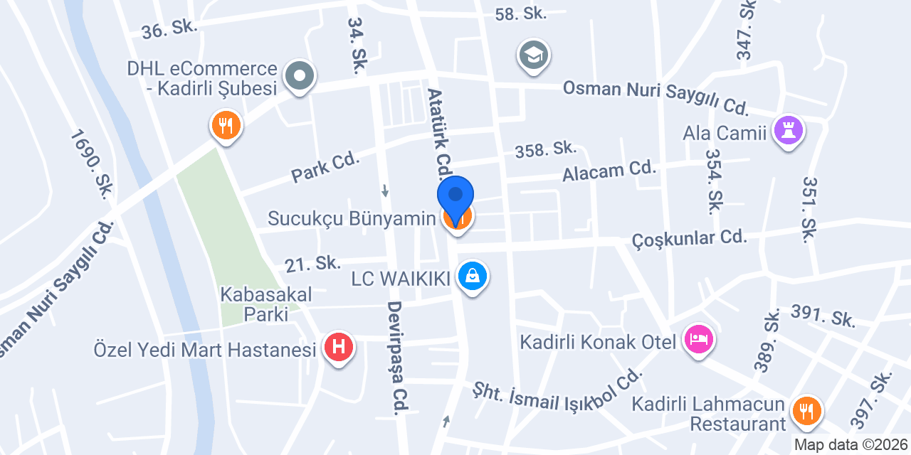 Doğan Kebap Lahmacun konumu