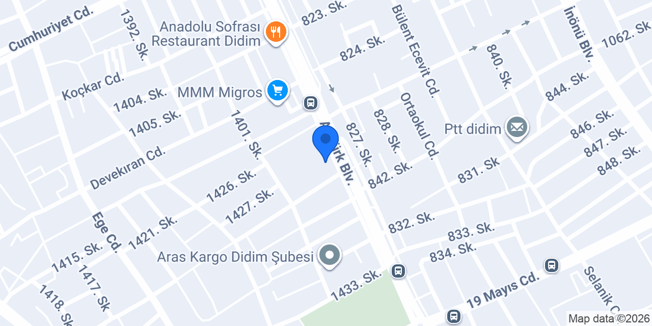Garanti BBVA Didim Şubesi konumu
