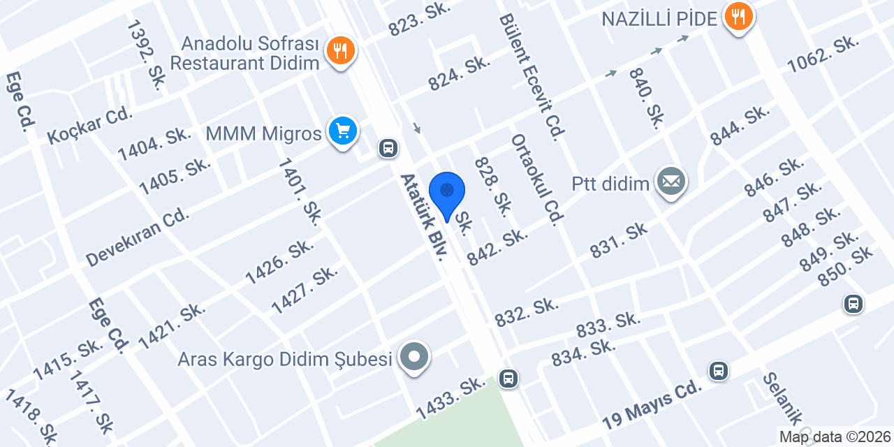 Maydonoz Döner Didim Şubesi konumu