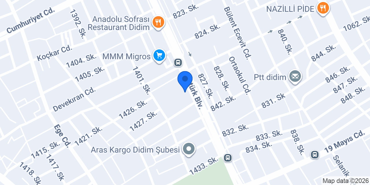 TEB Didim Şubesi konumu