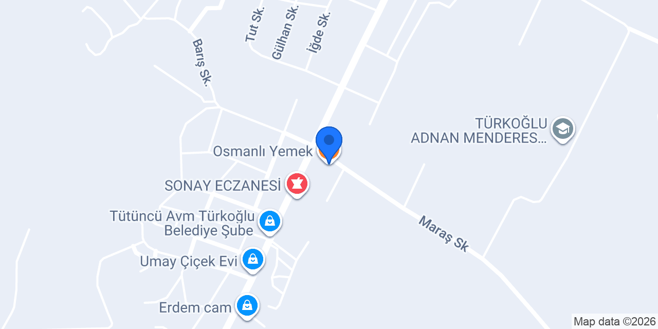 Osmanlı Yemek konumu
