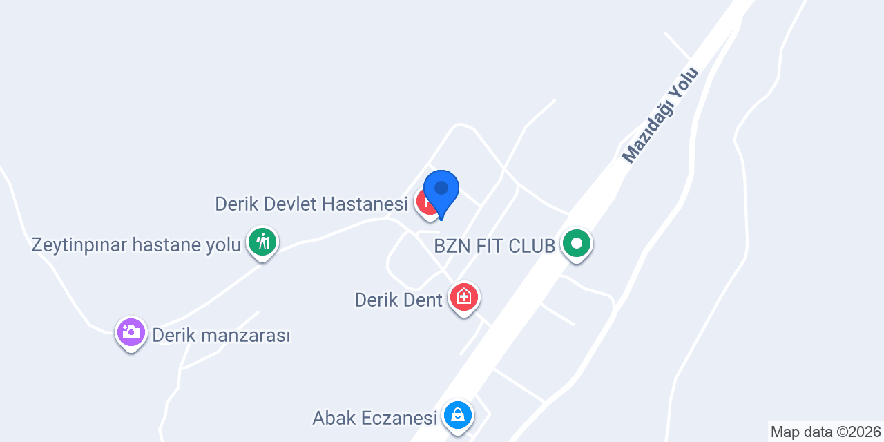 Derik 1 Nolu Aile Sağlık Merkezi konumu