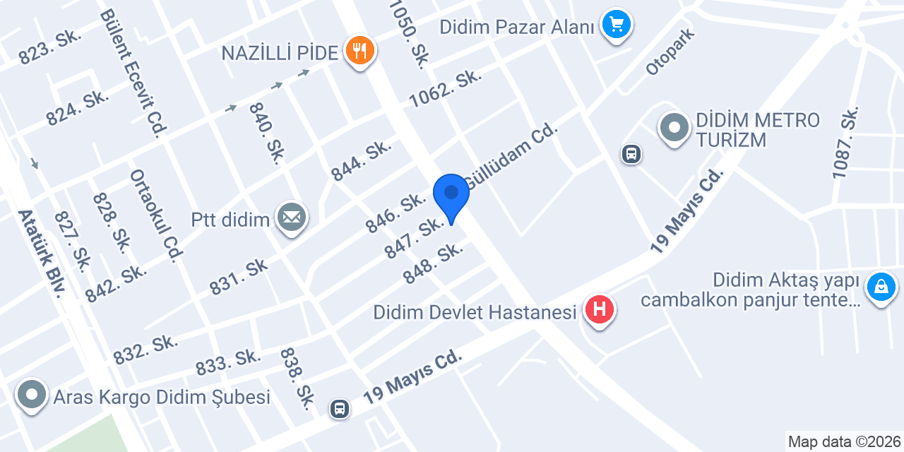 Hatay Pide & Kebap Didim konumu