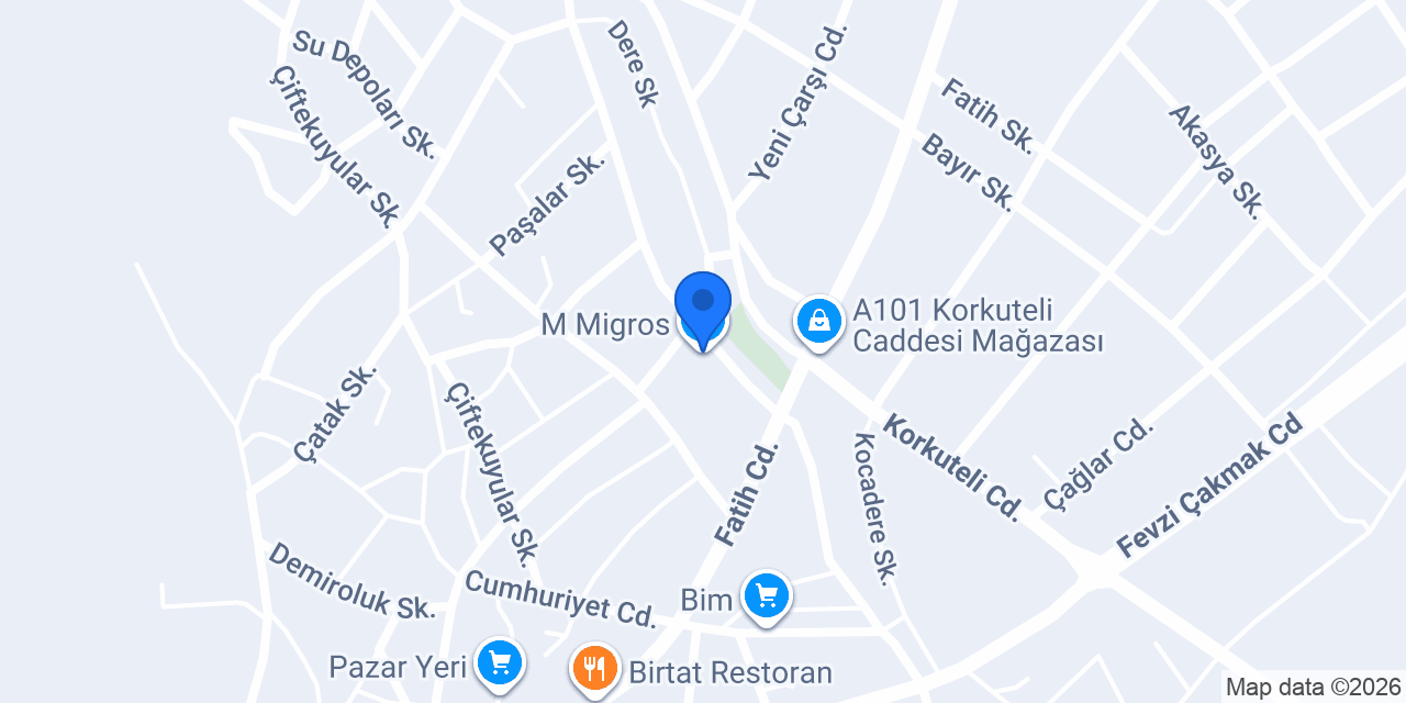 M Migros konumu