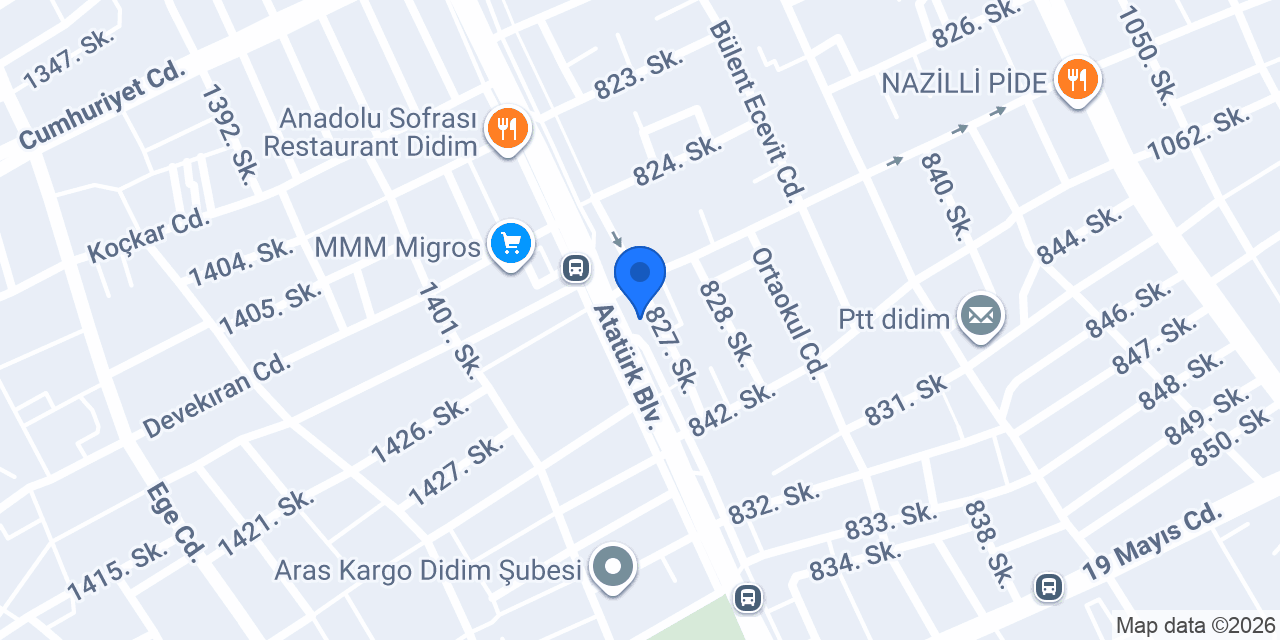 Ziraat Bankası Didim Şubesi konumu