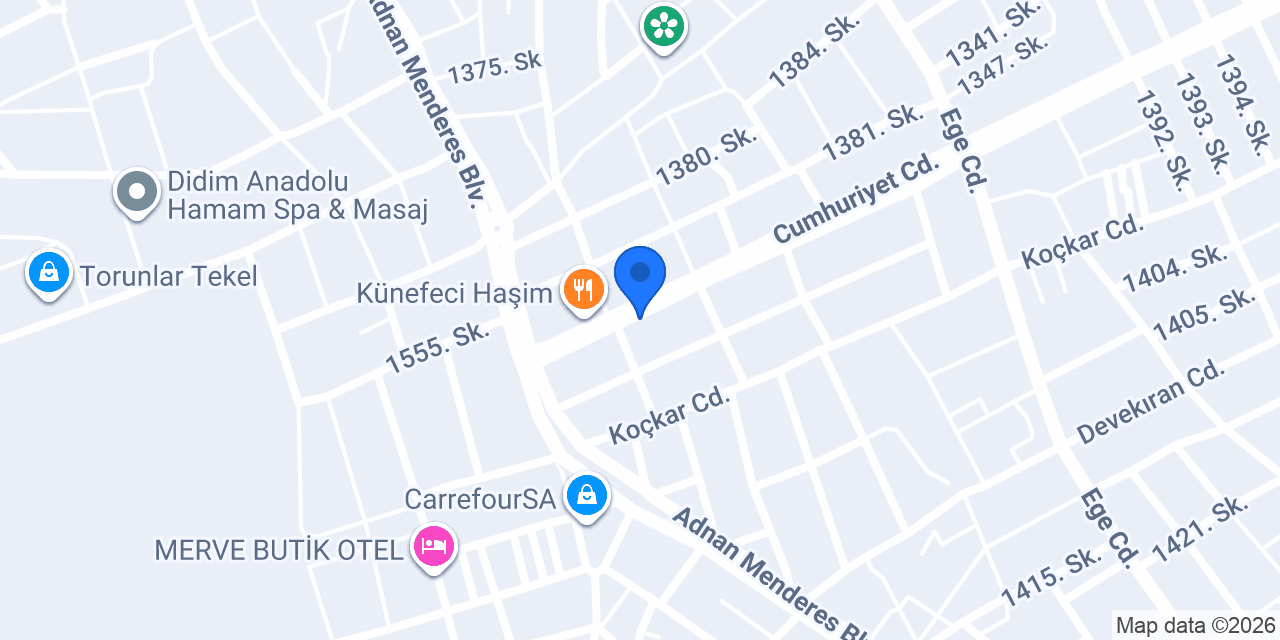 Didim İnci Pastanesi konumu