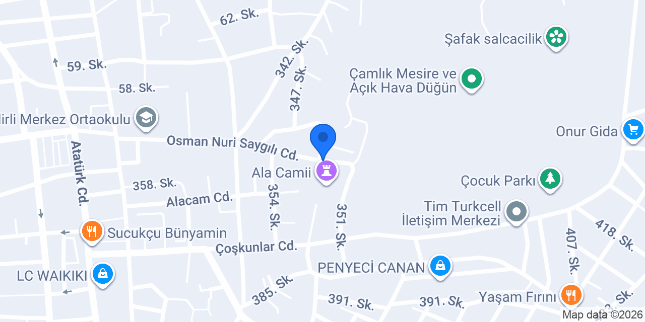 Orkide Çiçek Evi konumu
