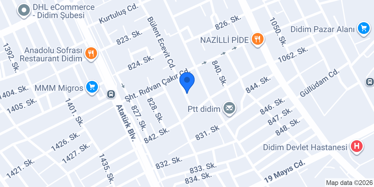 Didim Erdem Efe Mobilya konumu