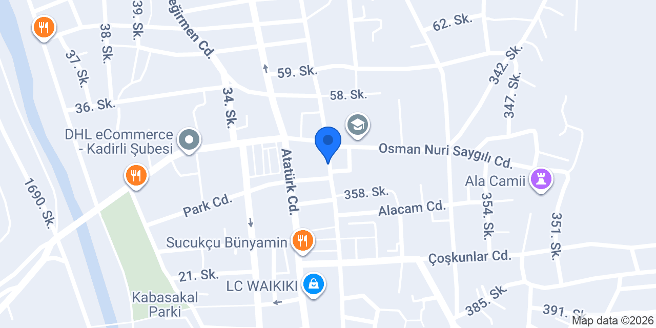 Çamlıca Pastanesi konumu