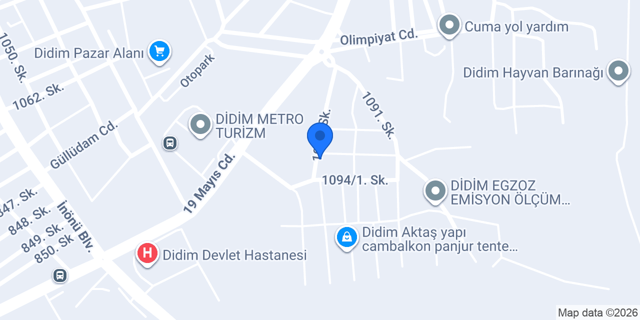 Didim Karalar Oto Yedek Parça konumu