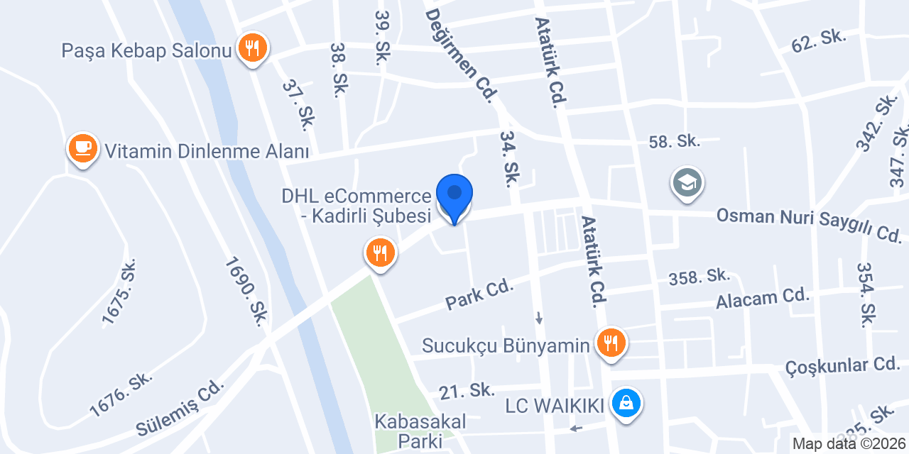 DHL eCommerce - Kadirli Şubesi konumu