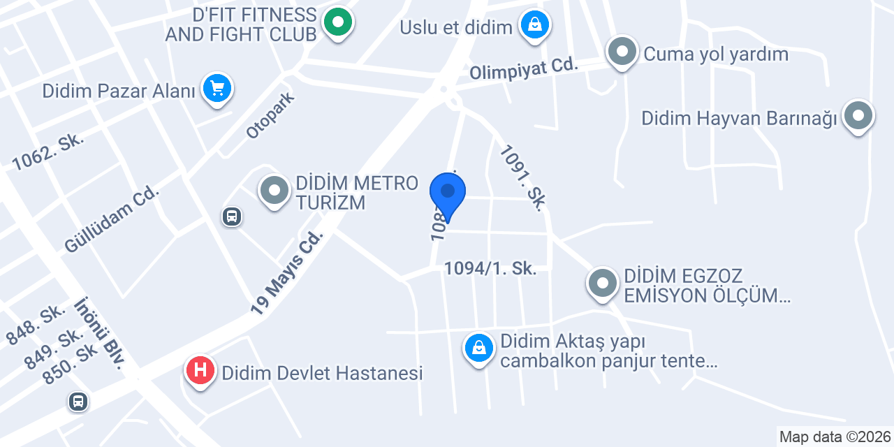 Sedat Cam Balkon - Didim Cam Balkon konumu
