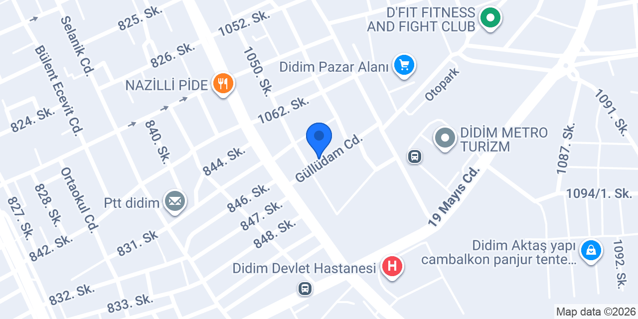 Didim Araç Kiralama konumu