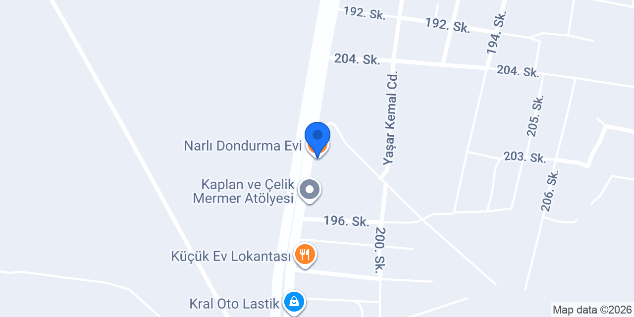Narlı Dondurma Evi konumu