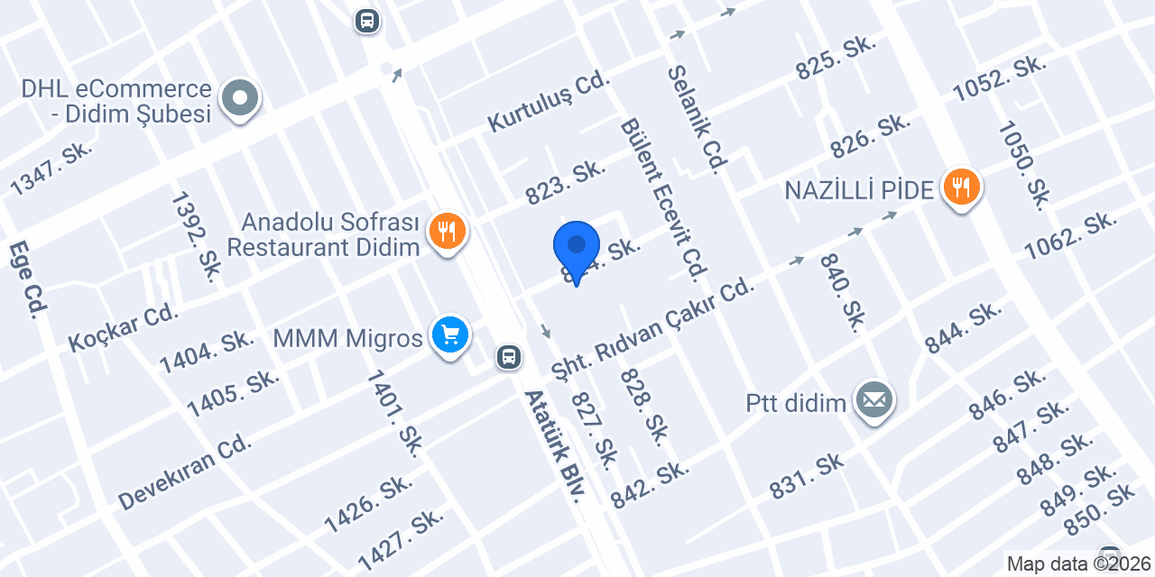 Senti Mobilya Şhowrum konumu