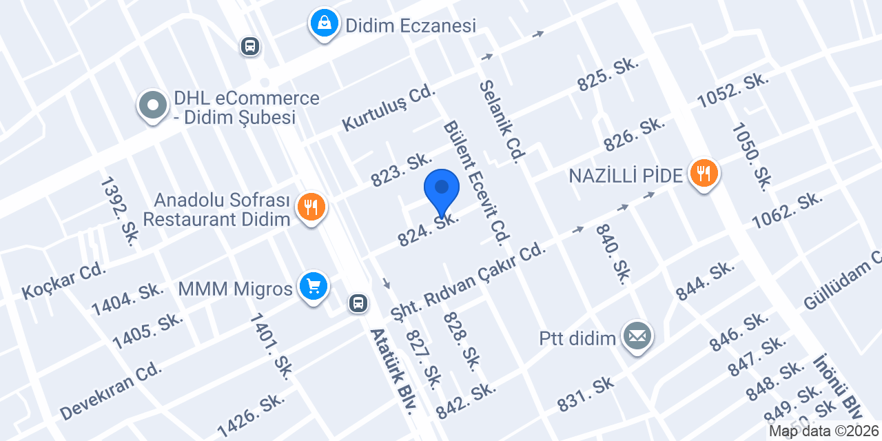 Eda Sürücü Kursu konumu