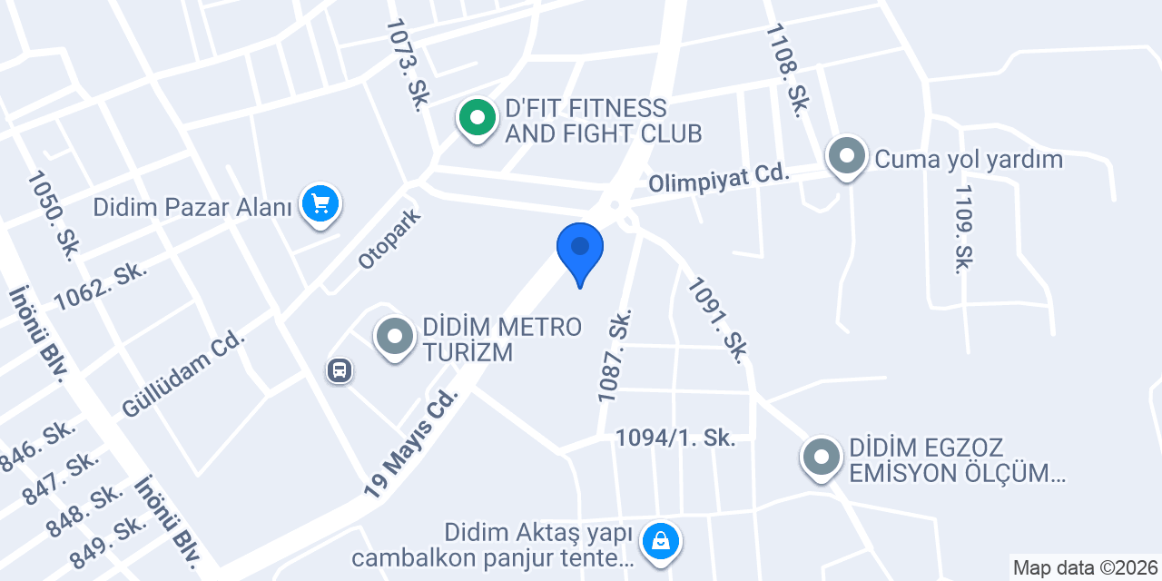 Didim Cam Balkon konumu