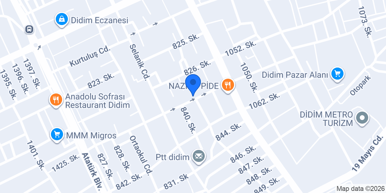 didim simit sefası konumu