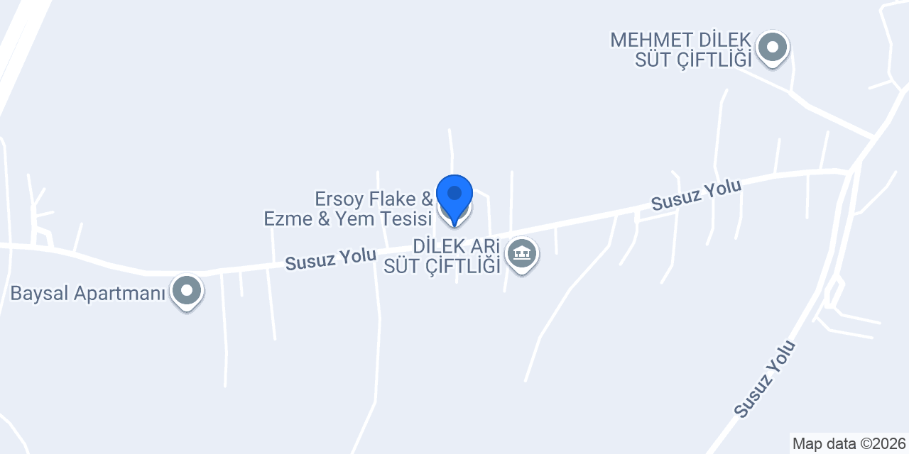Ersoy Flake & Ezme & Yem Tesisi konumu