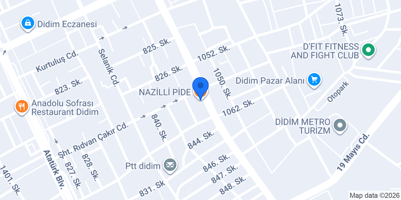 NAZİLLİ PİDE konumu