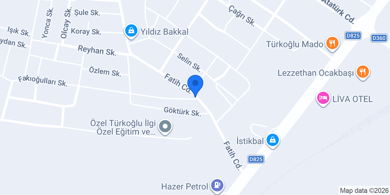 Zahid mobilya döşeme konumu