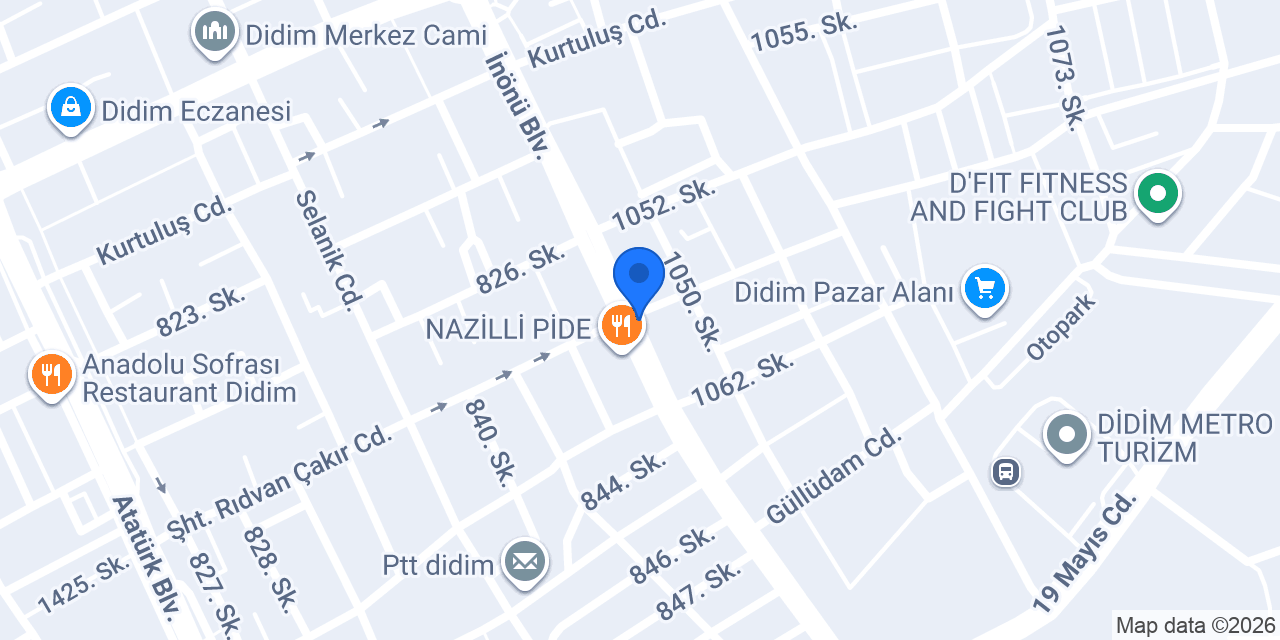 Ali Chef Sedef Pastanesi konumu