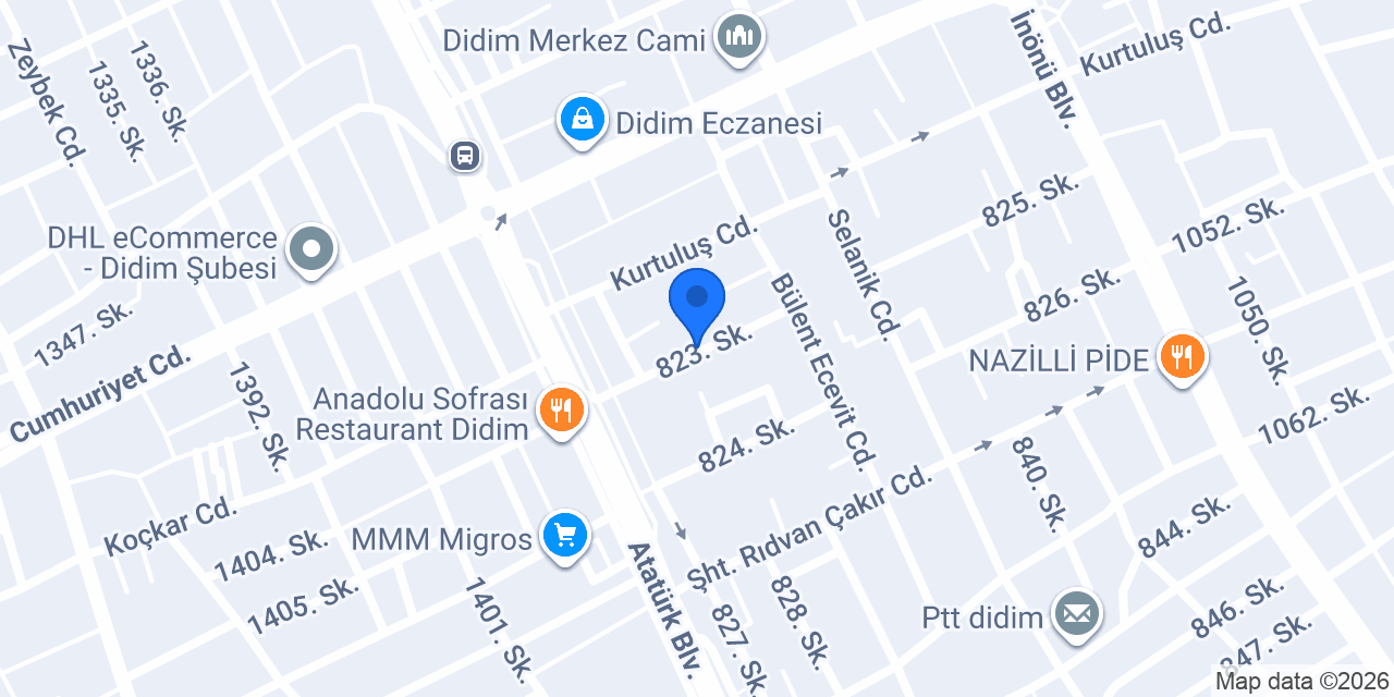 Didim demirkol duşakabin konumu