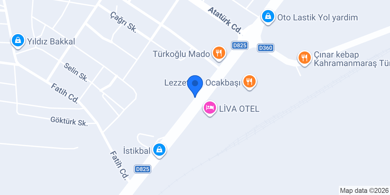 Deveci Otomotiv konumu
