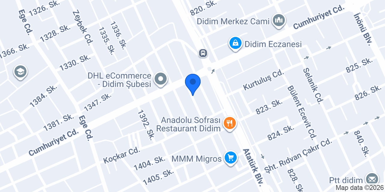 Didim Öncel Peyzaj konumu