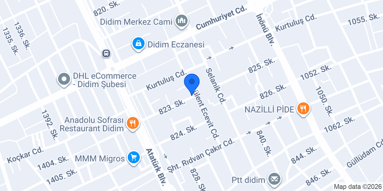 Didim Şifam Aktar konumu