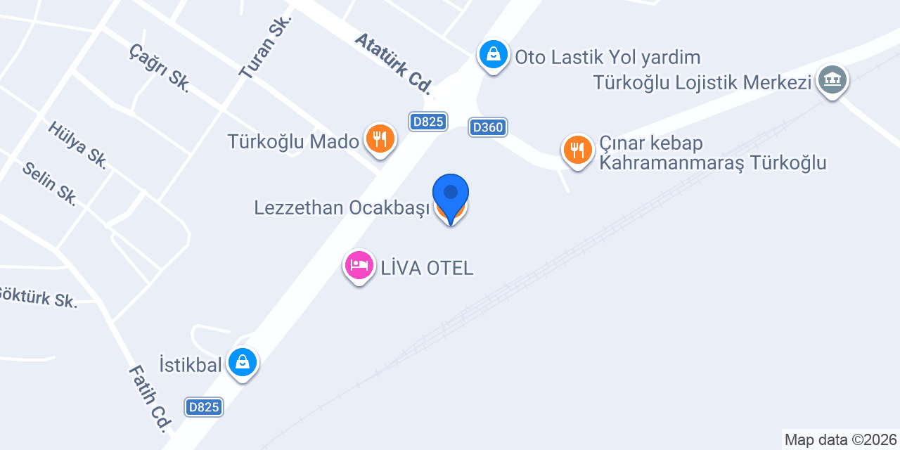 Lezzethan Ocakbaşı konumu
