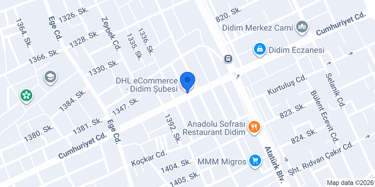 DHL eCommerce - Didim Şubesi konumu