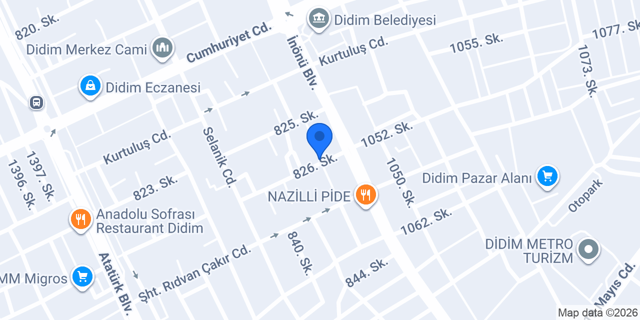 Özel Didim Derece Koç Özel Öğretim Kursu konumu