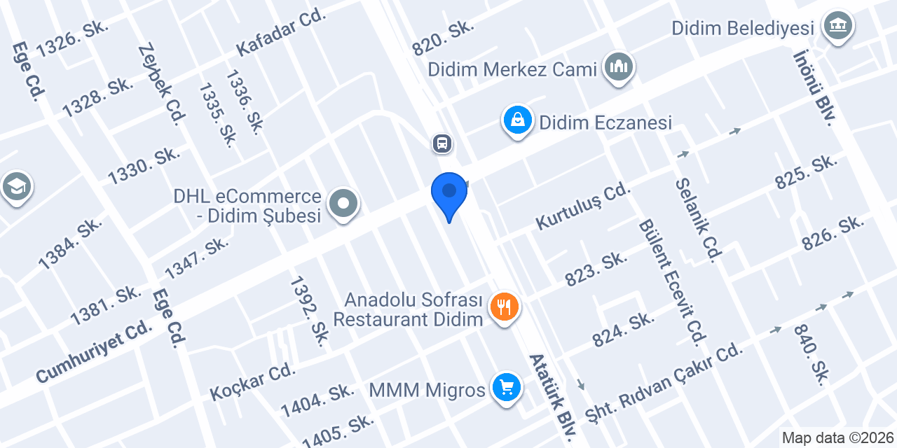 Çetinel Mimarlık konumu