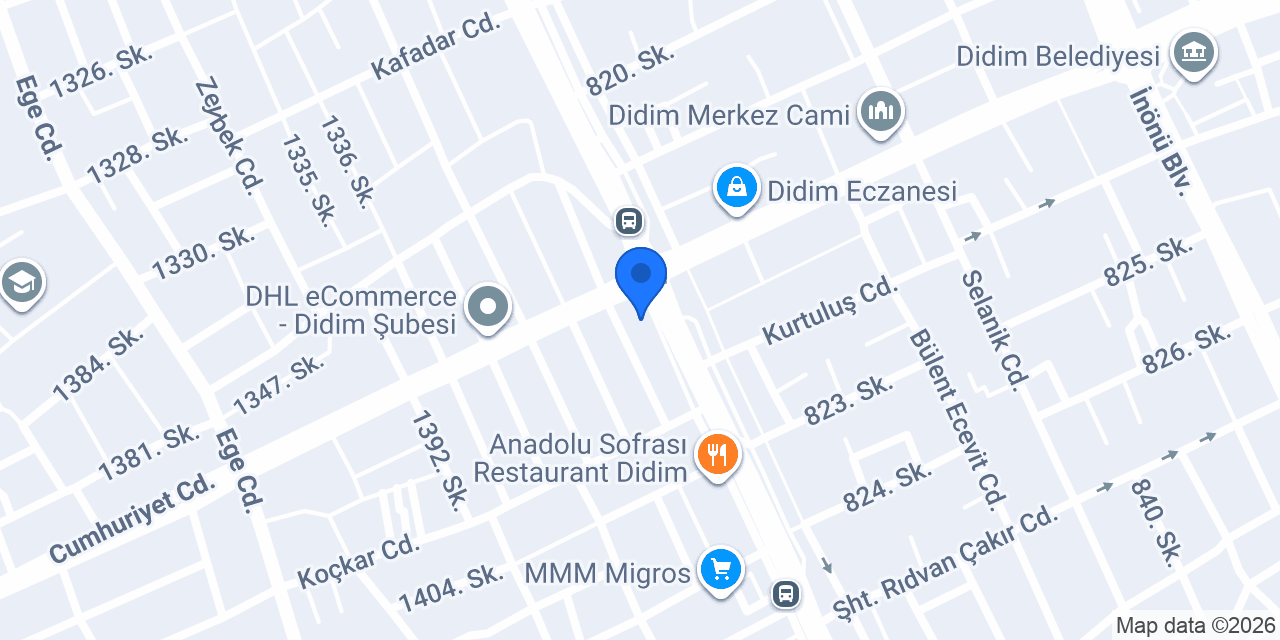 QNB Didim Şubesi konumu